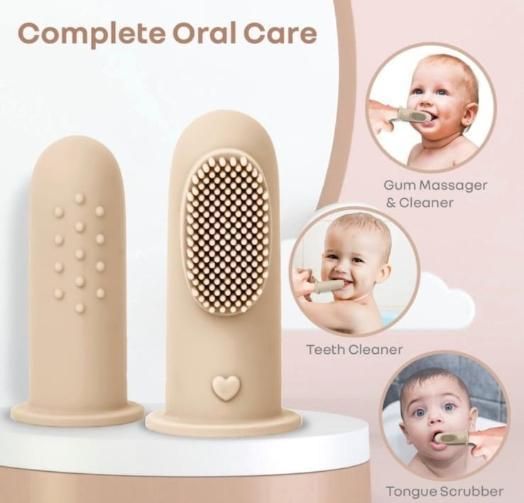 Finger Toothbrush Tongue Oral Cleaner Kit For 3 Month